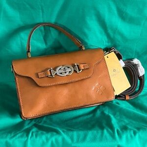 Patricia Nash Heritage Porcili Top Handle Tan Bag style: P79901